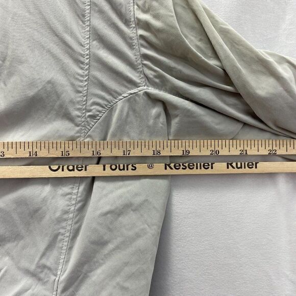 Black Diamond Women's Sz Medium Gray Lightweight Stretch Hooded Jacket Climbing - Picture 7 of 10